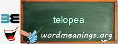 WordMeaning blackboard for telopea